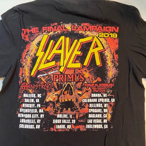 Slayer The Final Countdown Tour 2019 Concert T - Picture 5 of 8